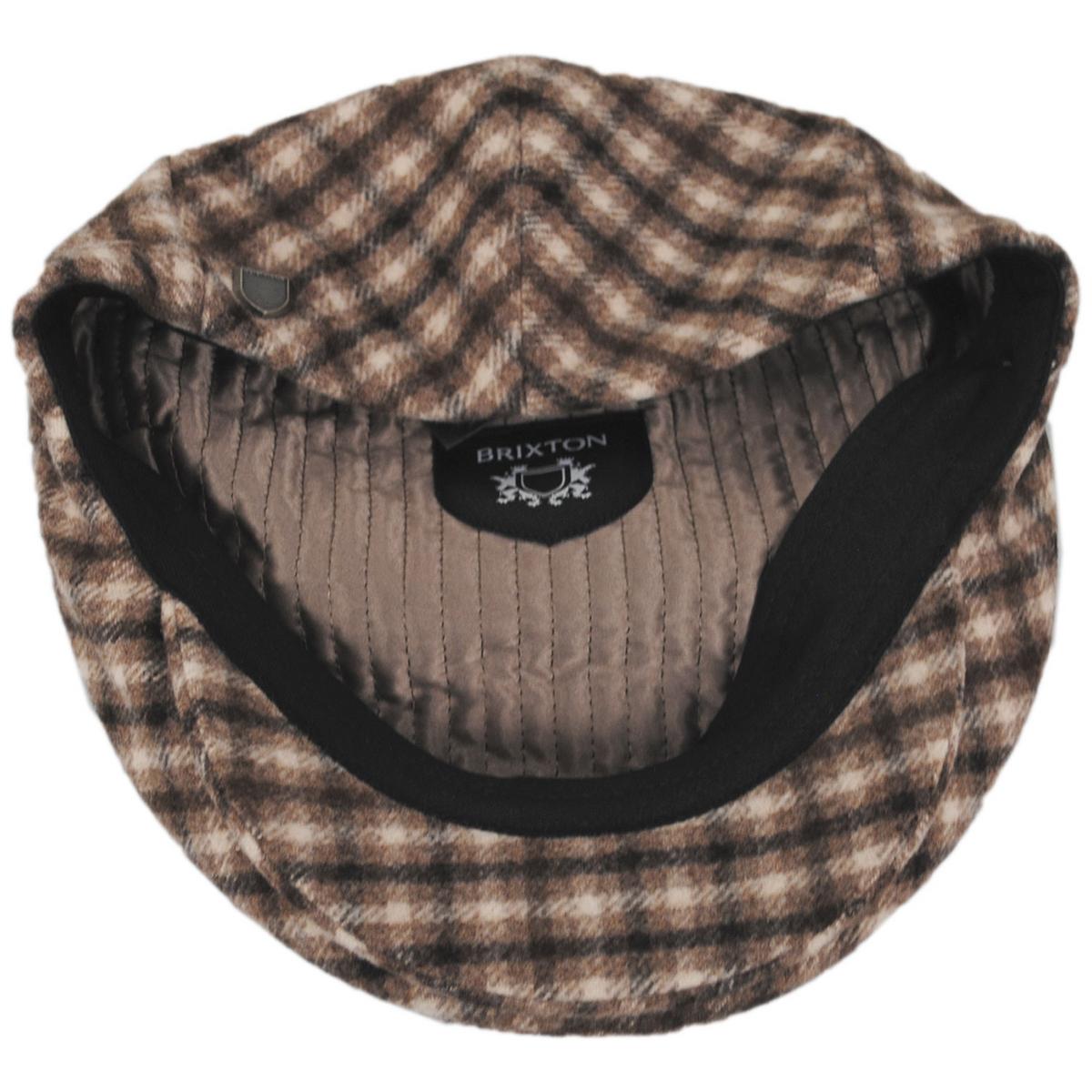 BRIXTON HATS | Hooligan Plaid Ivy Cap | 161574 | under | SAND/BROWN