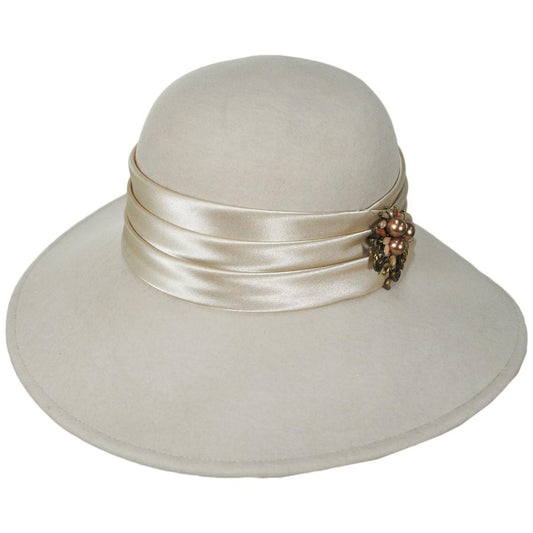 Toucan Collection | Brooch Wool Felt Lampshade Hat - Made to Order | 125846 | lead | PUTTY