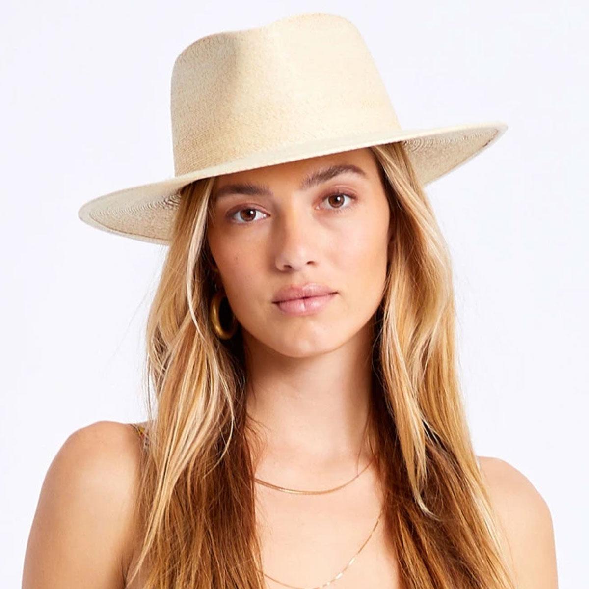 BRIXTON HATS | Marcos Palm Straw Fedora Hat | 104036 | lsmtwo | NATURAL