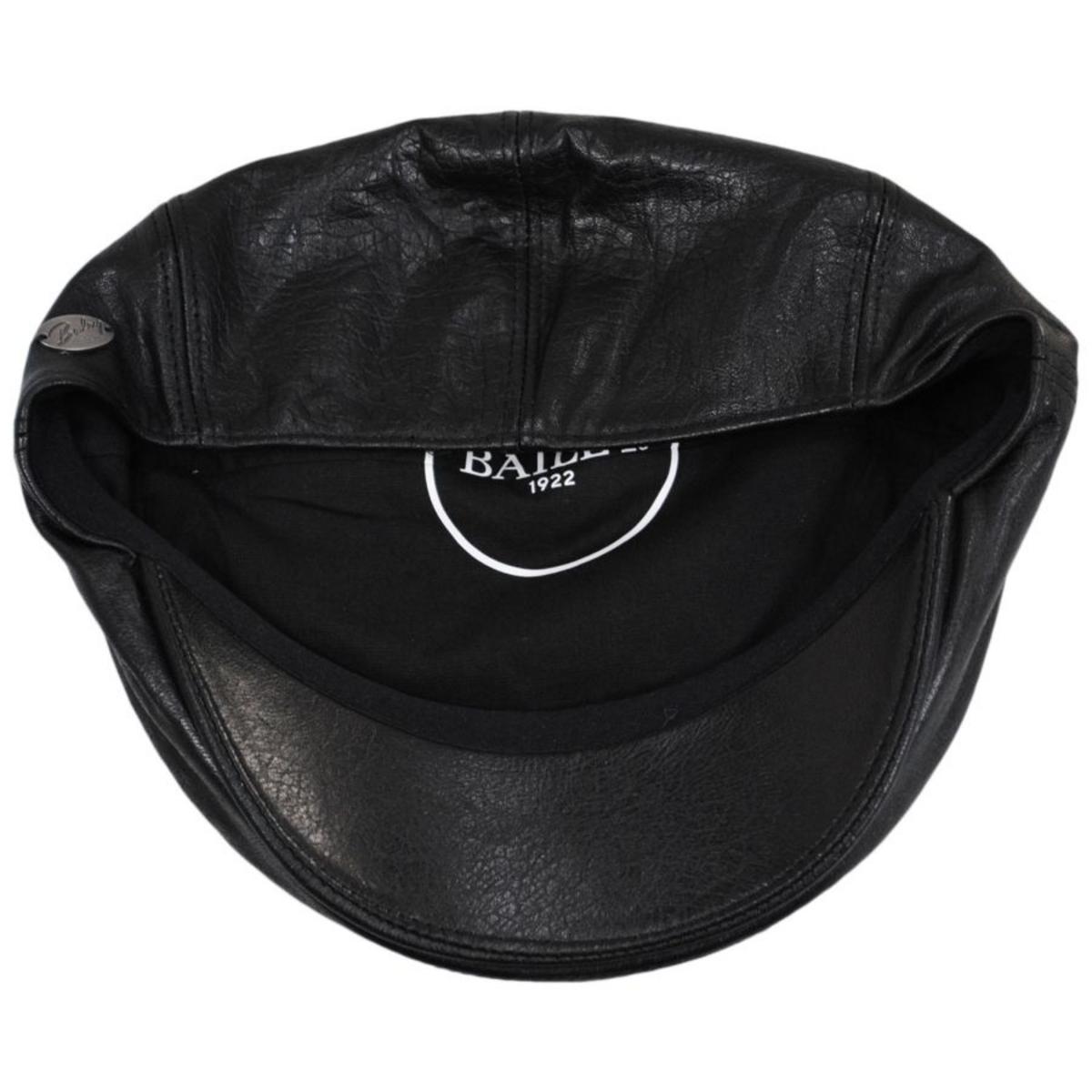 Bailey 1922 | Reffell Leather Ivy Cap | 167212 | under | BLACK