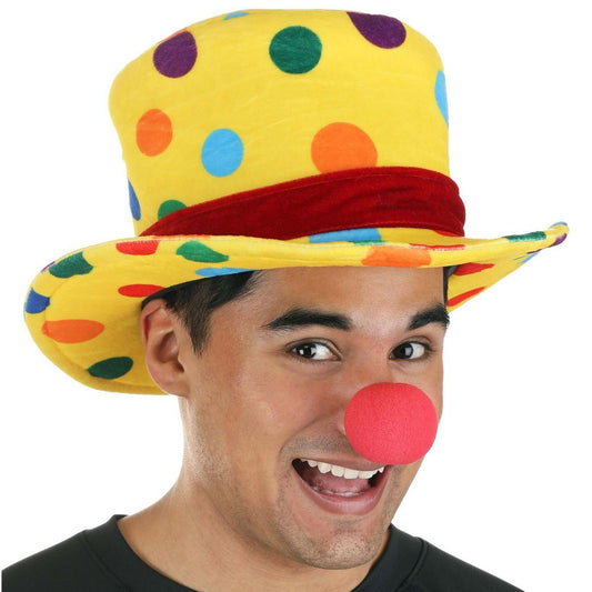 Elope | Polka Dot Clown Top Hat | 190553 | front | MULTI