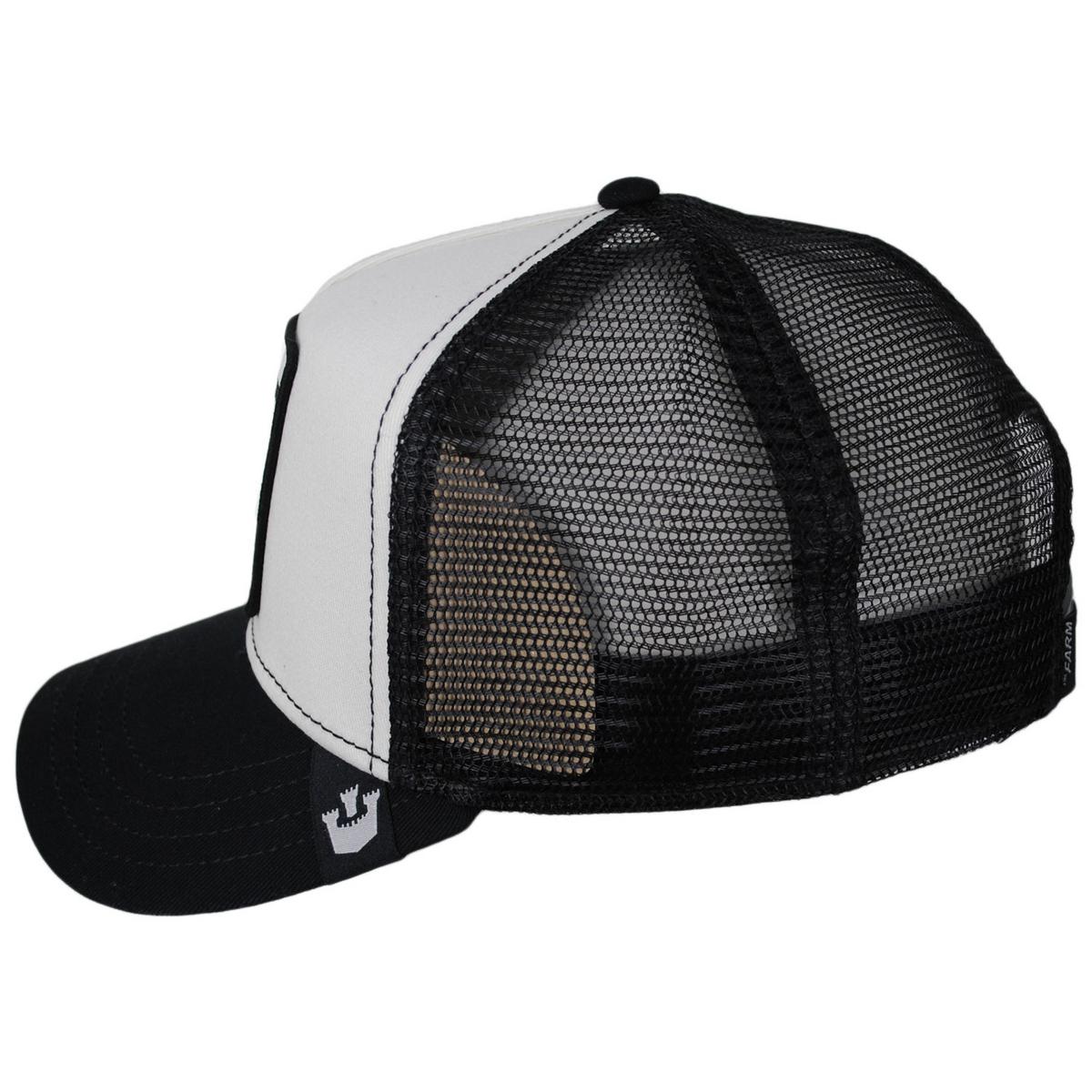 Goorin Bros | Queen Bee Mesh Trucker Snapback Baseball Cap | 200390 | profile | BLACK/WHITE