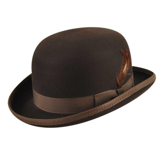 Bailey 1922 | Heritage Wool Felt Derby Hat | 130017 | lead | BROWN