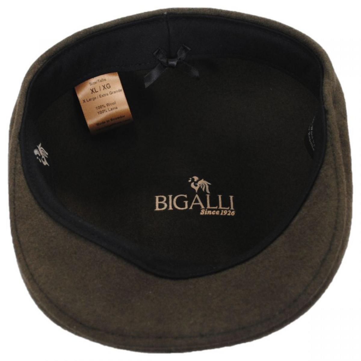 Bigalli | Wool Felt Ascot Cap | 161806 | under | MOSS