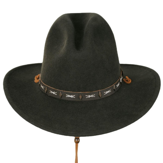 Stetson | Kalamath Crushable Wool Felt Western Hat | 130743 | front | SAGE GREEN