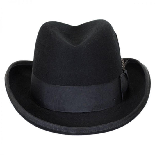 Bailey 1922 | Heritage Wool Felt Godfather Hat | 130052 | front | BLACK