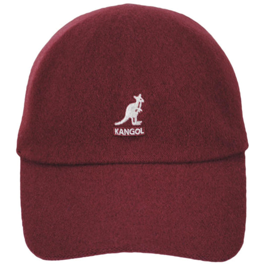 Kangol | Wool Spacecap Fitted Baseball Cap - Cranberry | 201106FW23 | front | CRANBERRY