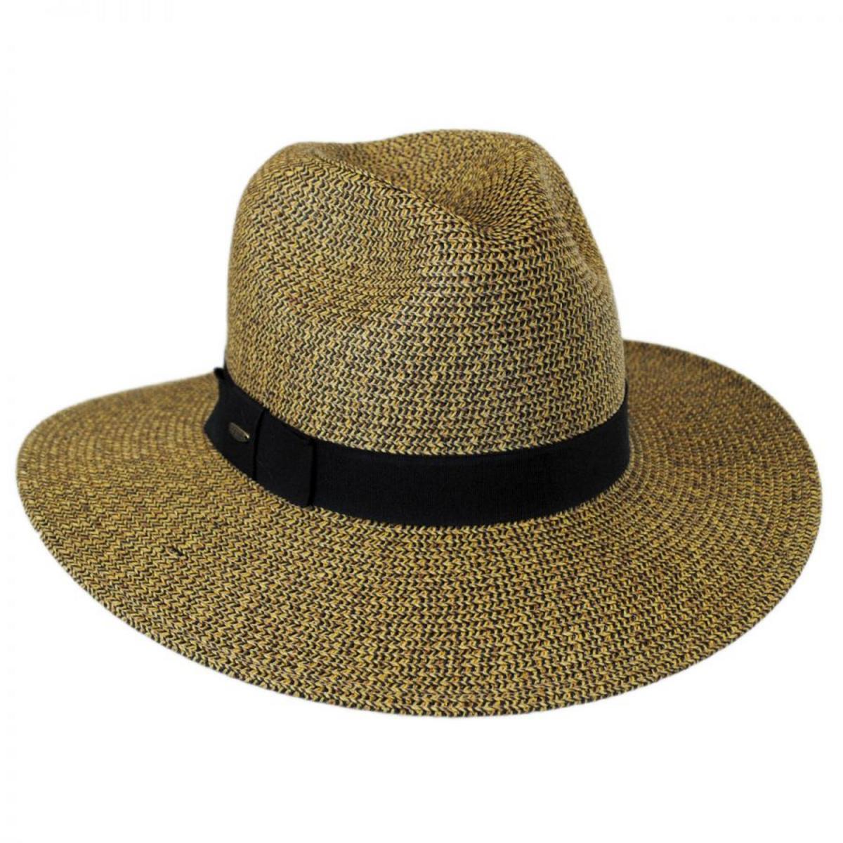 Scala | Toyo Straw Braid Fedora Hat | 101408 | lead | COFFEE