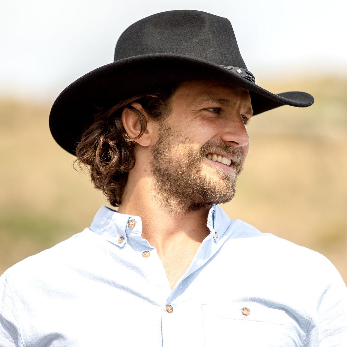 Jaxon Hats | Wholesale Wyatt Wool Felt Western Cowboy Hat B2B Pre-Pack | B2B135009 | lsmone | BLACK