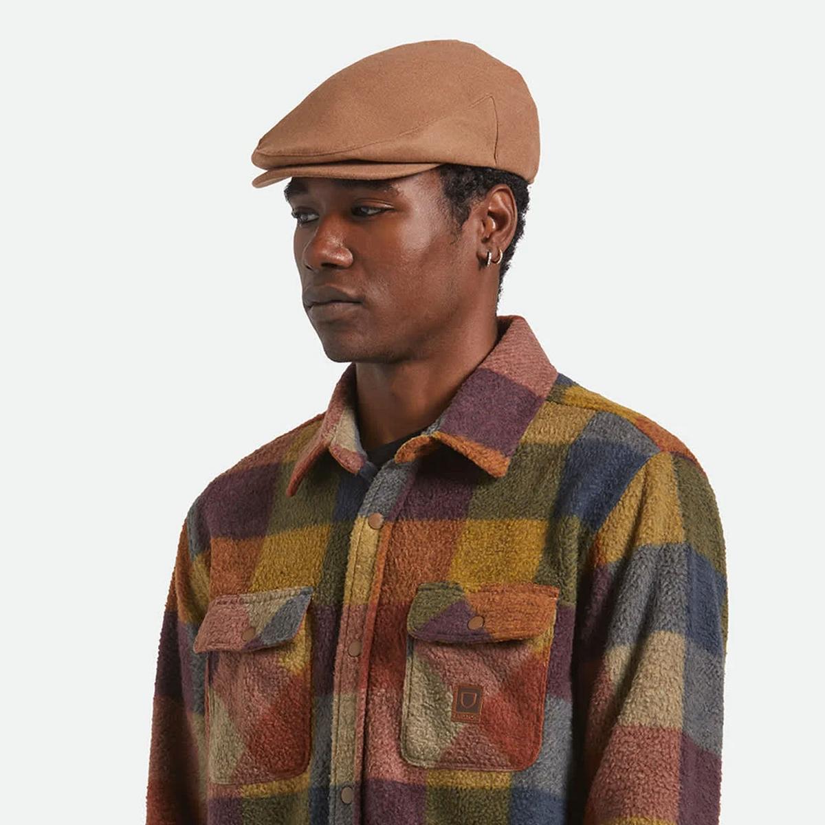 BRIXTON HATS | Hooligan Melton Wool Ivy Cap | 161521 | lsmone | CAMEL