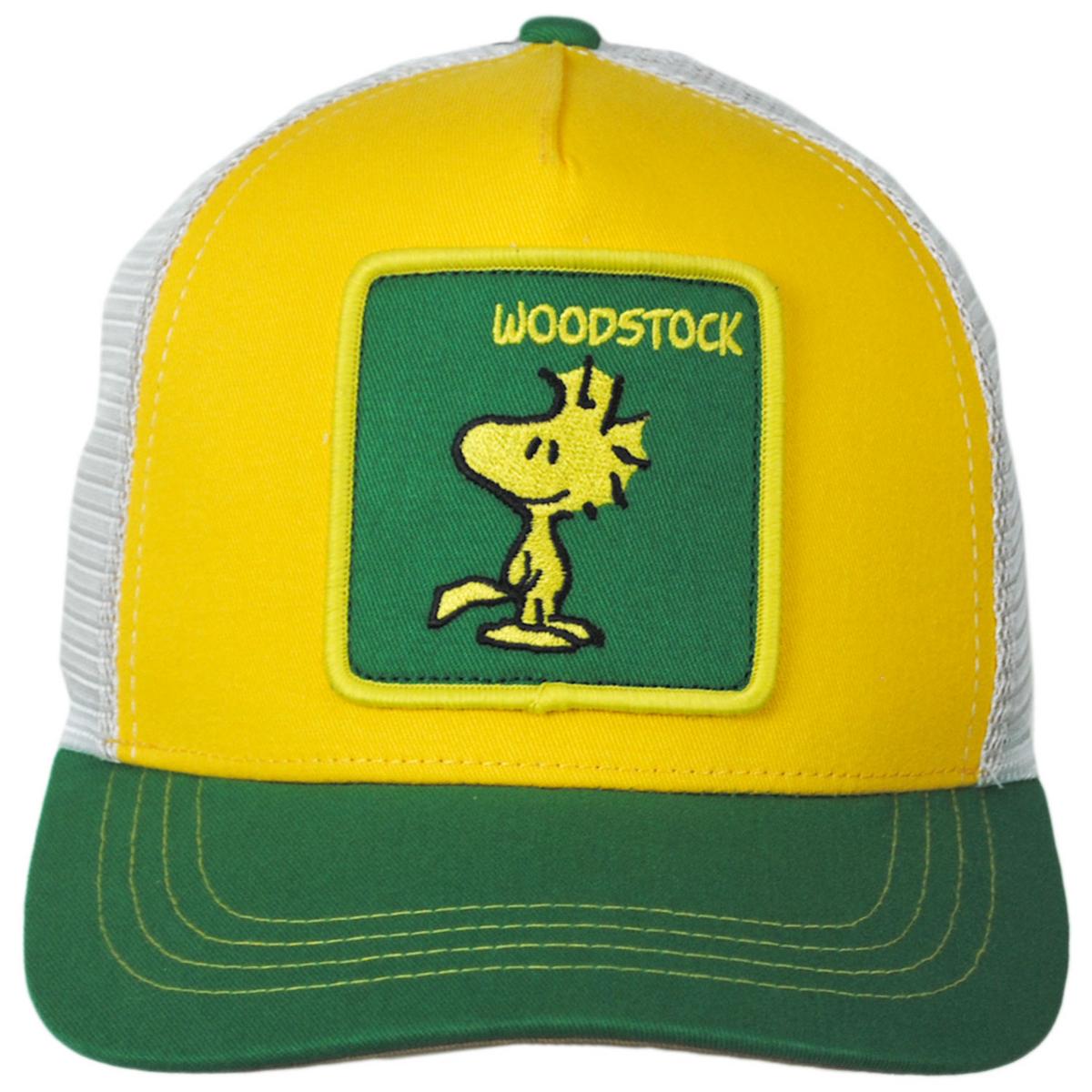 Peanuts | Woodstock Mesh Trucker Snapback Baseball Cap | 201306 | front | YELLOW