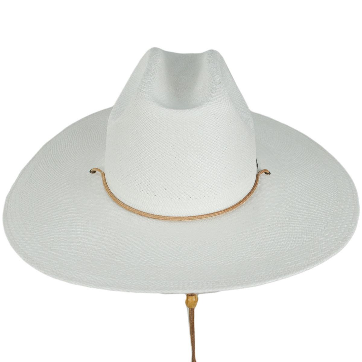 BRIXTON HATS | Marina Panama Straw Lifeguard Hat | 128361 | front | PANAMA WHITE