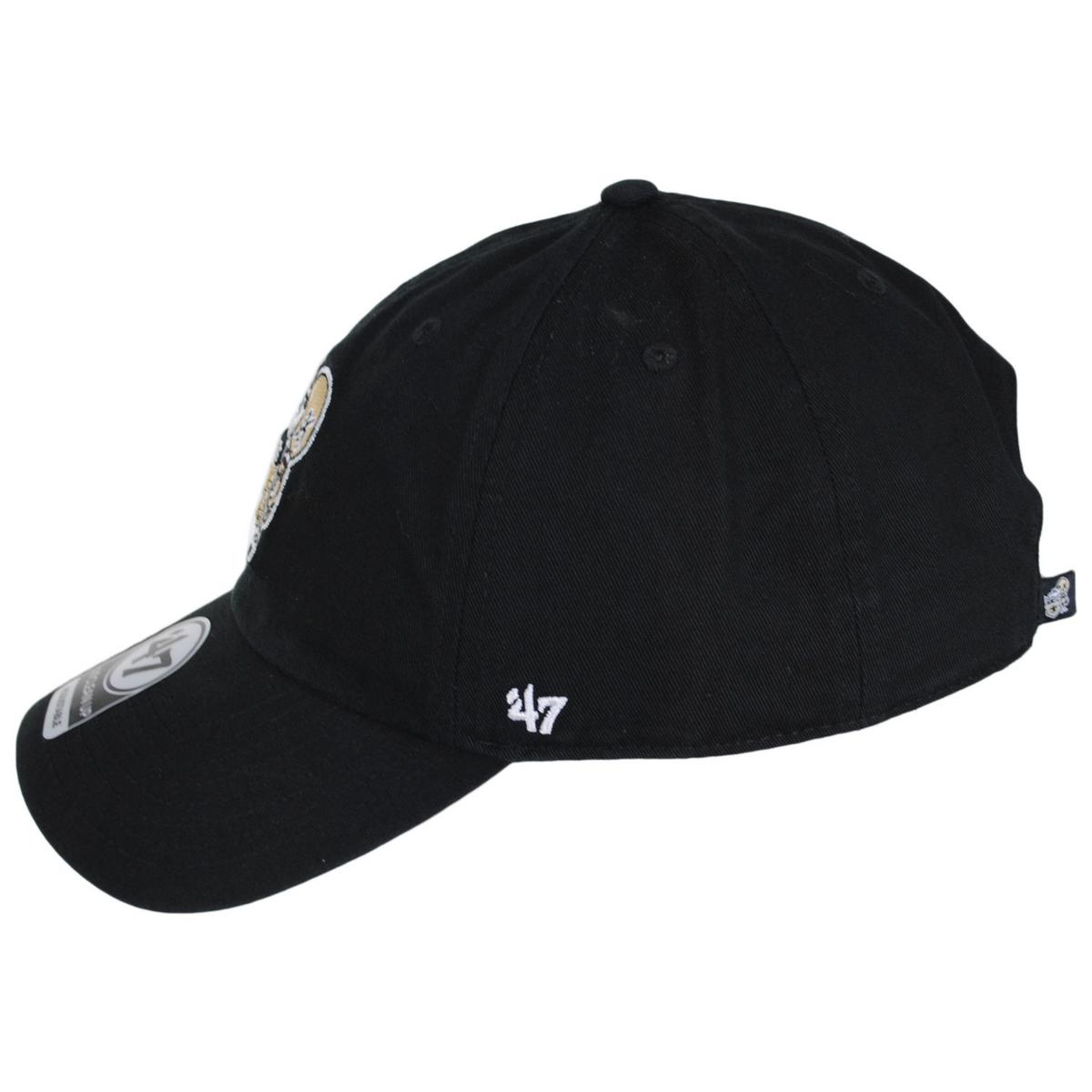 47 Brand | New Orleans Saints NFL Clean Up Strapback Baseball Cap Dad Hat | 203660 | profile | BLACK/GOLD