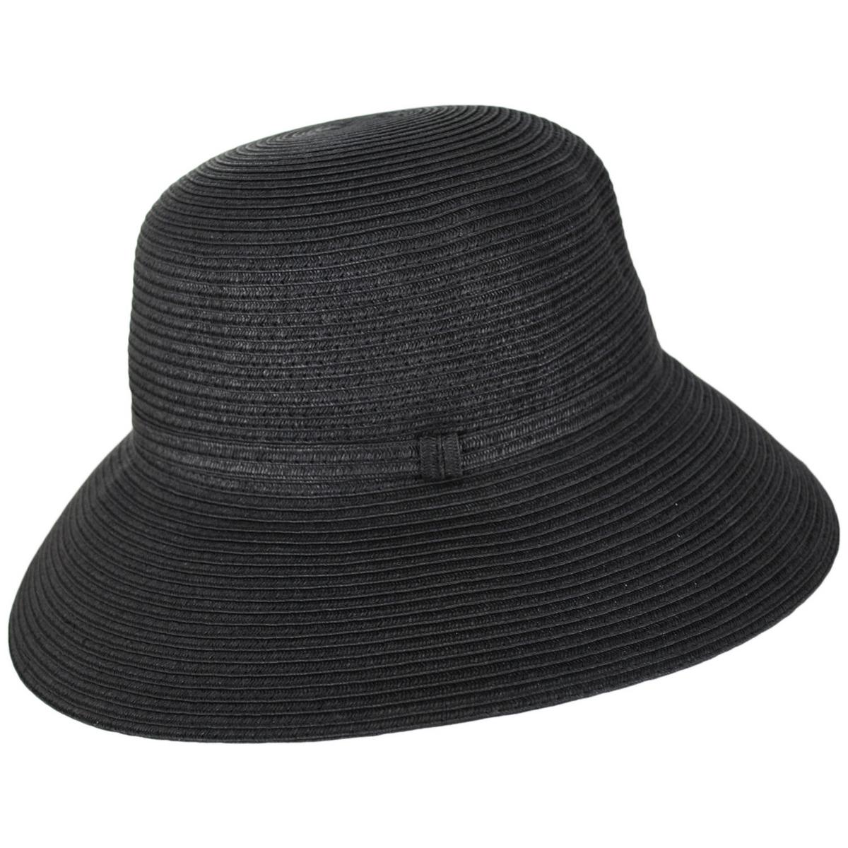 Physician Endorsed | Camelia Toyo Straw Sun Hat | 102674 | profile | BLACK