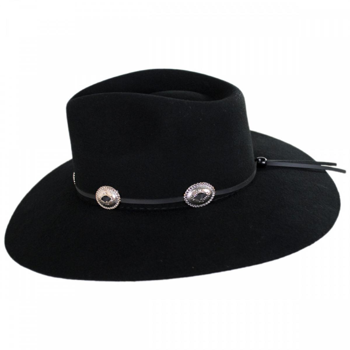 Charlie 1 Horse | Traveler Wool Felt Crossover Hat | 124986 | profile | BLACK