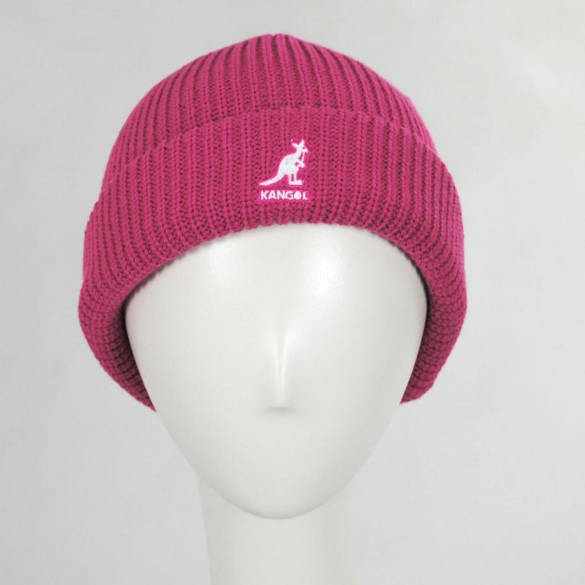 Kangol | Cardinal 2 Way Acrylic Beanie Hat | 500420 | profile | ELECTRIC PINK