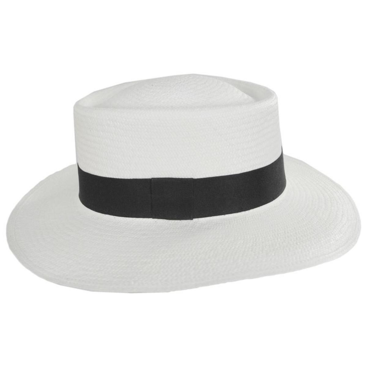 Hats Montecristi | Panama Straw Grade 10 Gambler Hat | 127129 | profile | BLEACH