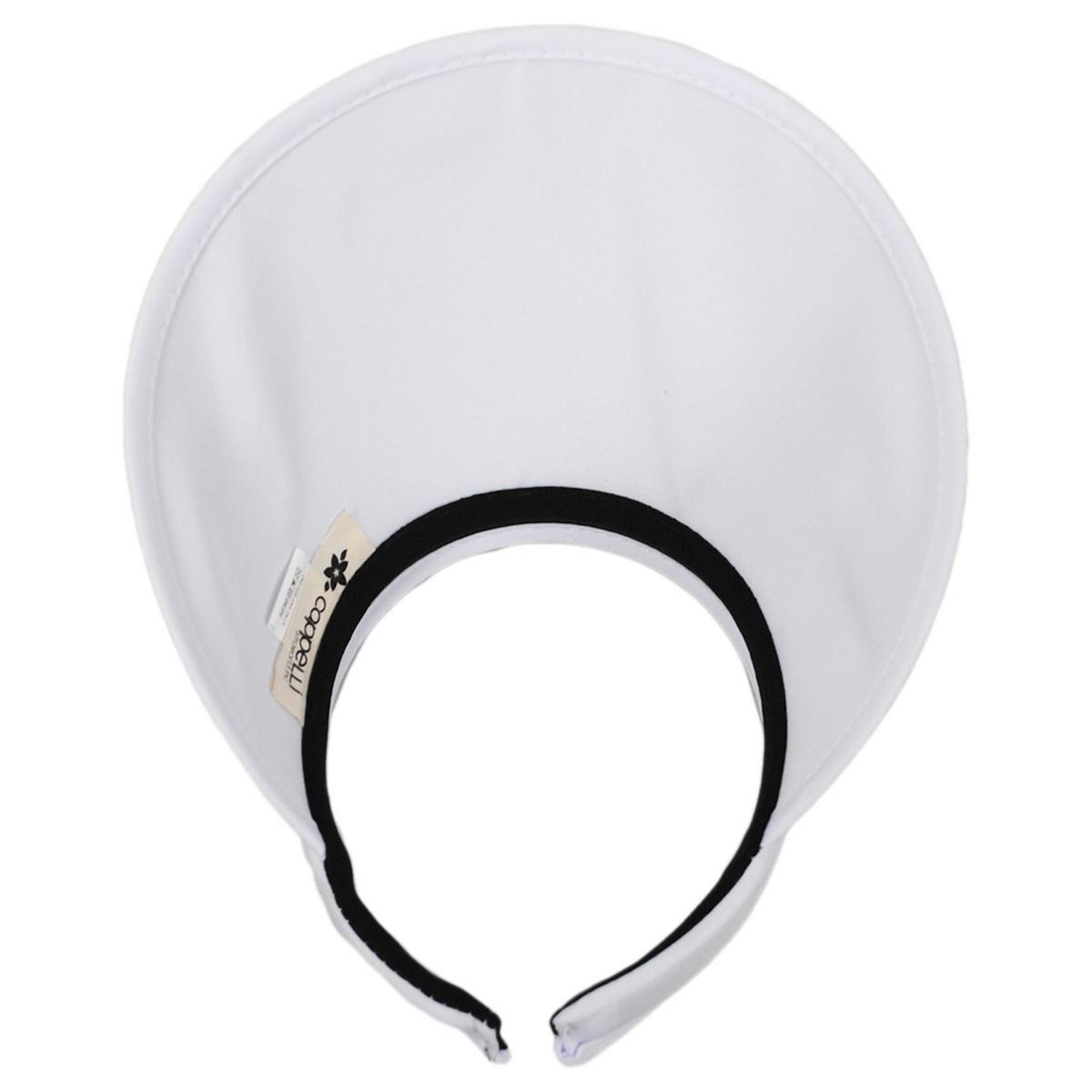 Cappelli | Maren Polyester Clip-On Visor | 195082 | under | WHITE