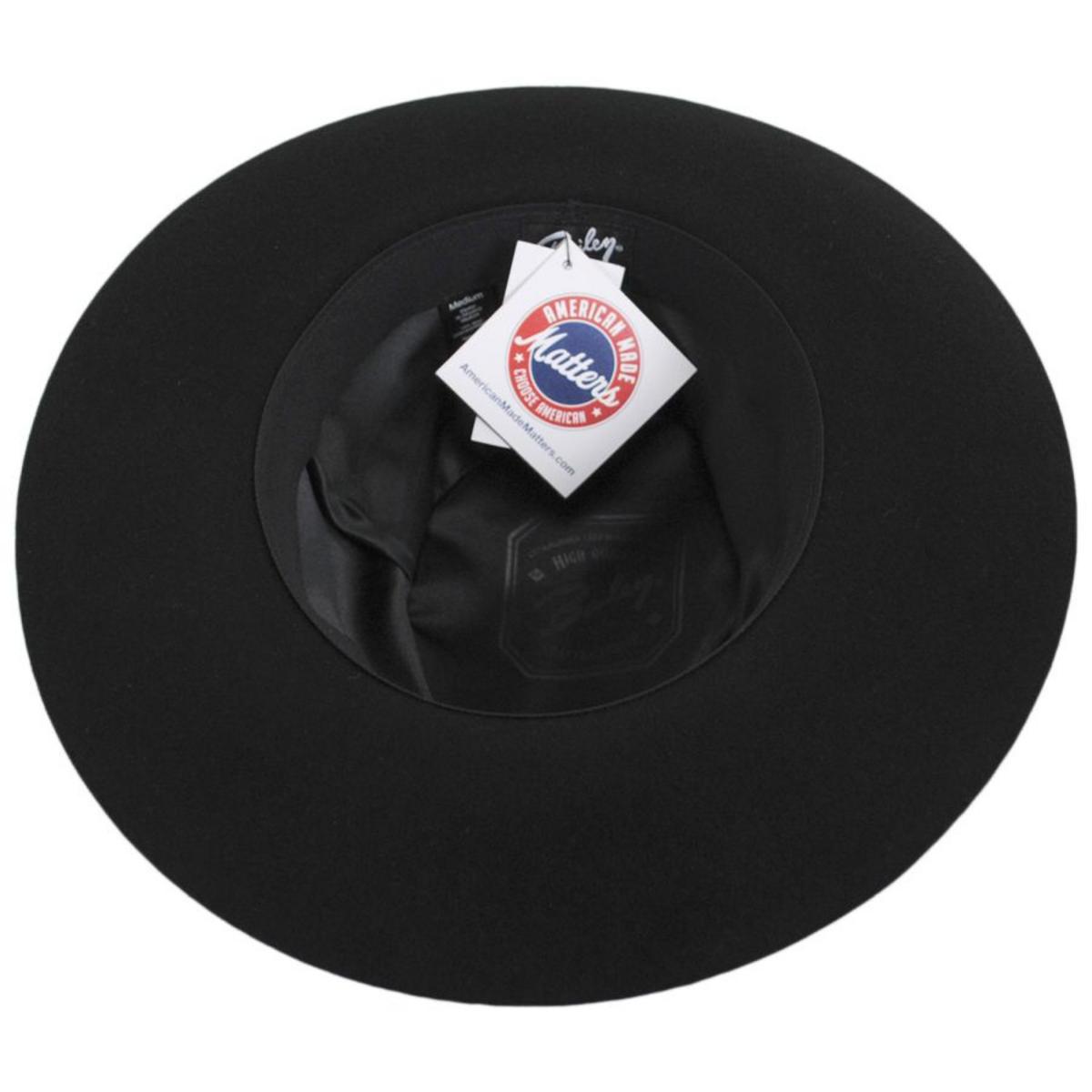 Bailey 1922 | Lang Elite Wool Felt Gambler Hat | 130393 | under | BLACK
