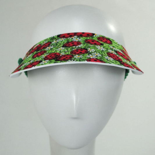 The Incredible Sunvisor | Springlace Ladybug Sunvisor | 196355 | front | RED/GREEN