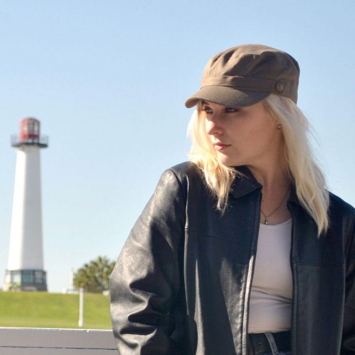 Jaxon Hats | Herringbone Cotton Cadet Cap | 222300 | lsfone | OLIVE