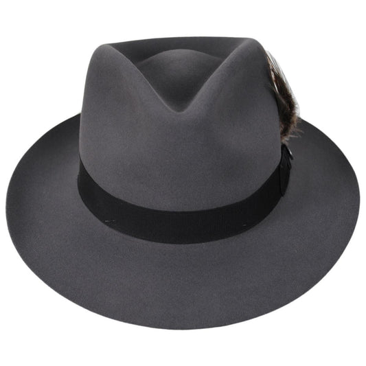 Stetson | Chatham Fur Felt Fedora Hat | 130610 | front | CARIBOU