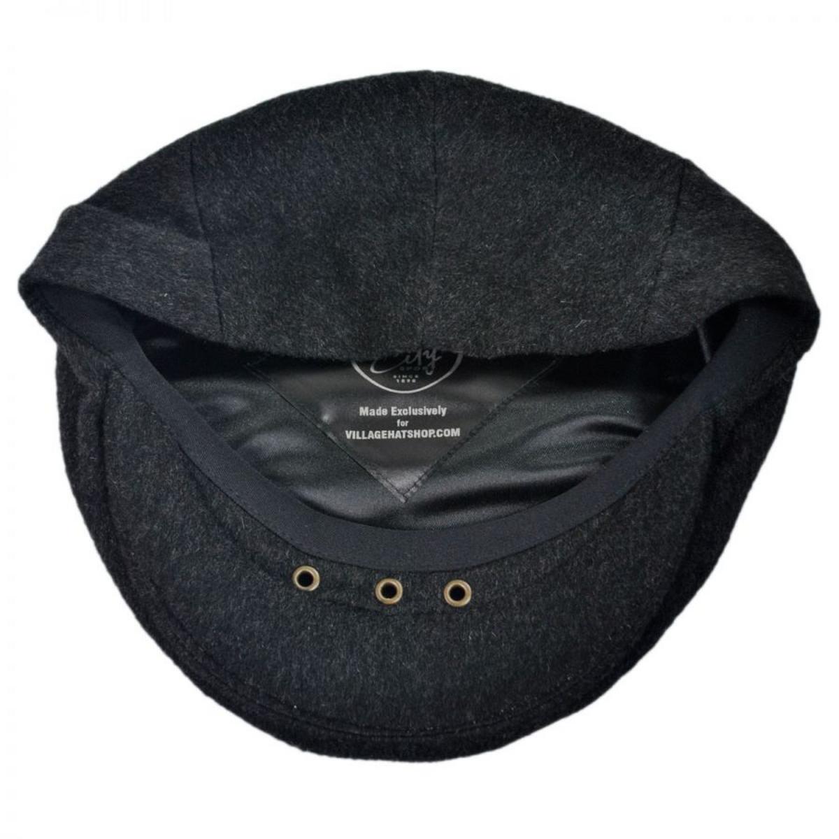City Sport Caps | 100% Cashmere Ivy Cap | 177786 | under | CHARCOAL
