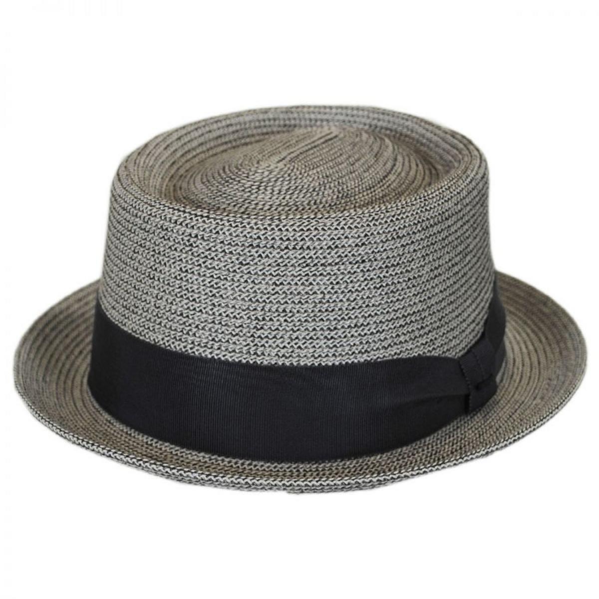 Bailey 1922 | Waits Sewn Braid Straw Pork Pie Hat | 127798 | lead | SMOKE