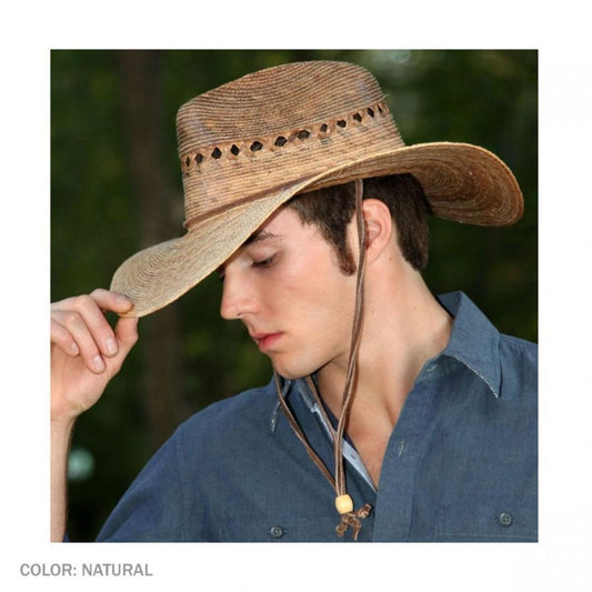 Tula Hats | Gardener Lattice Palm Straw Wide Brim Hat | 128297 | lsmone | NATURAL