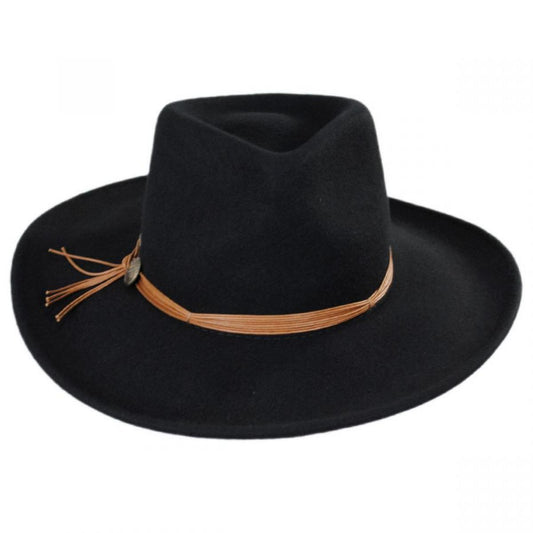 Scala | Palermo Wool Felt Rancher Hat | 123576 | front | BLACK