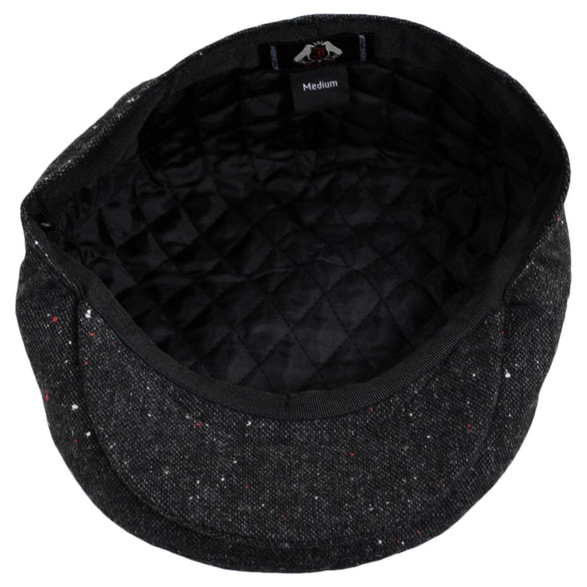 Jaxon Hats | Wholesale Blackheath Marl Tweed Wool Blend Ivy Cap B2B Pre-Pack | B2B167582 | under | BLACK