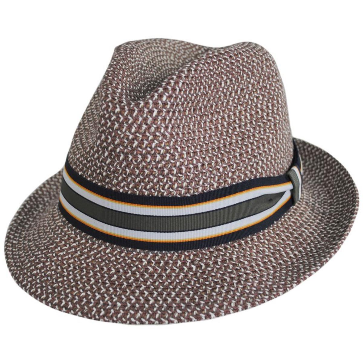 Bailey 1922 | Salem Braided Toyo Straw Fedora Hat | 127810 | lead | OAK
