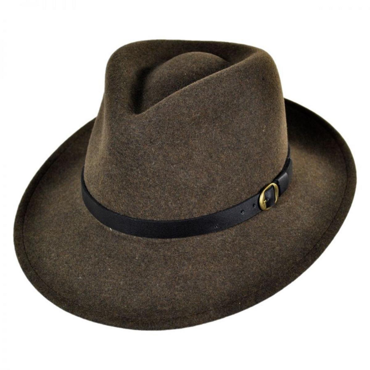 Bailey 1922 | Briar Wool LiteFelt Fedora Hat | 130035 | lead | WOODLAND MIX