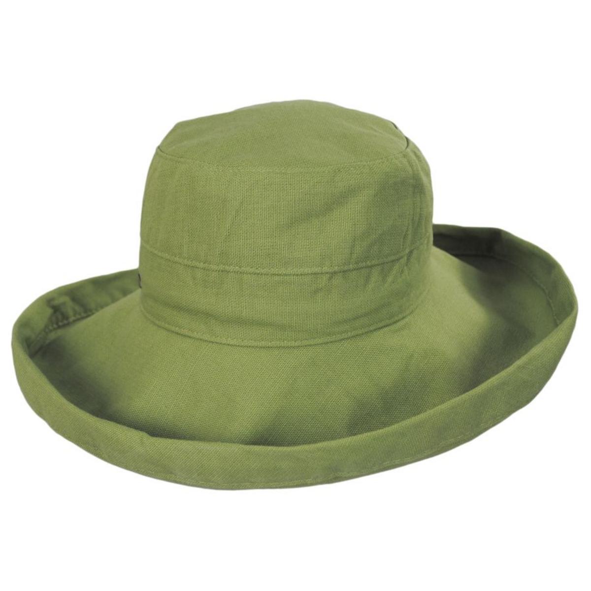 Scala | Lanikai Cotton Sun Hat | 106374 | front | FERN