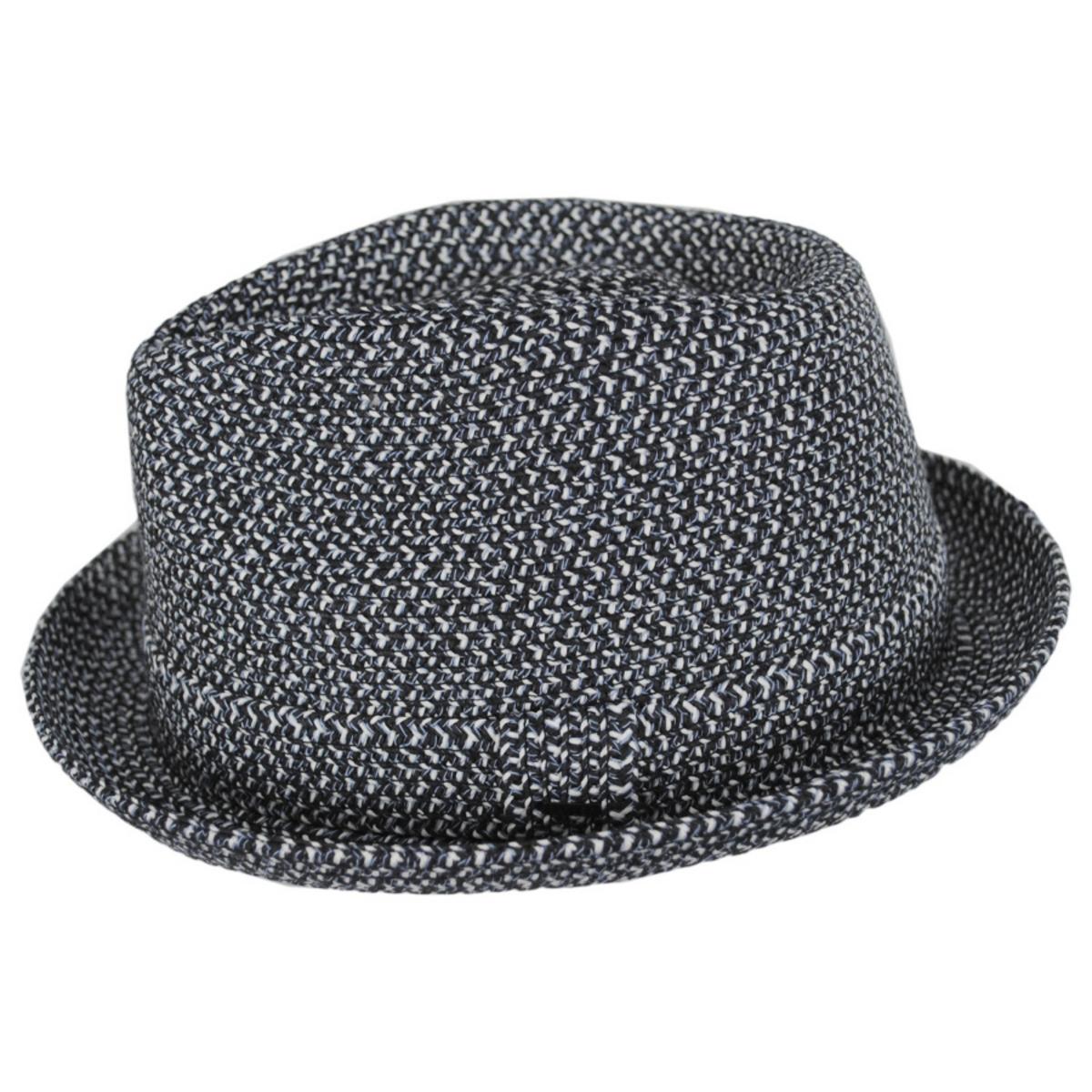 Bailey 1922 | Billy Braided Toyo Straw Fedora Hat - Black Heather | 127843BH | profile | BLACK HEATHER