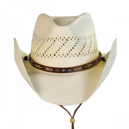 Stetson | Santa Fe Shantung Straw Cowboy Hat | 126937 | front | NATURAL