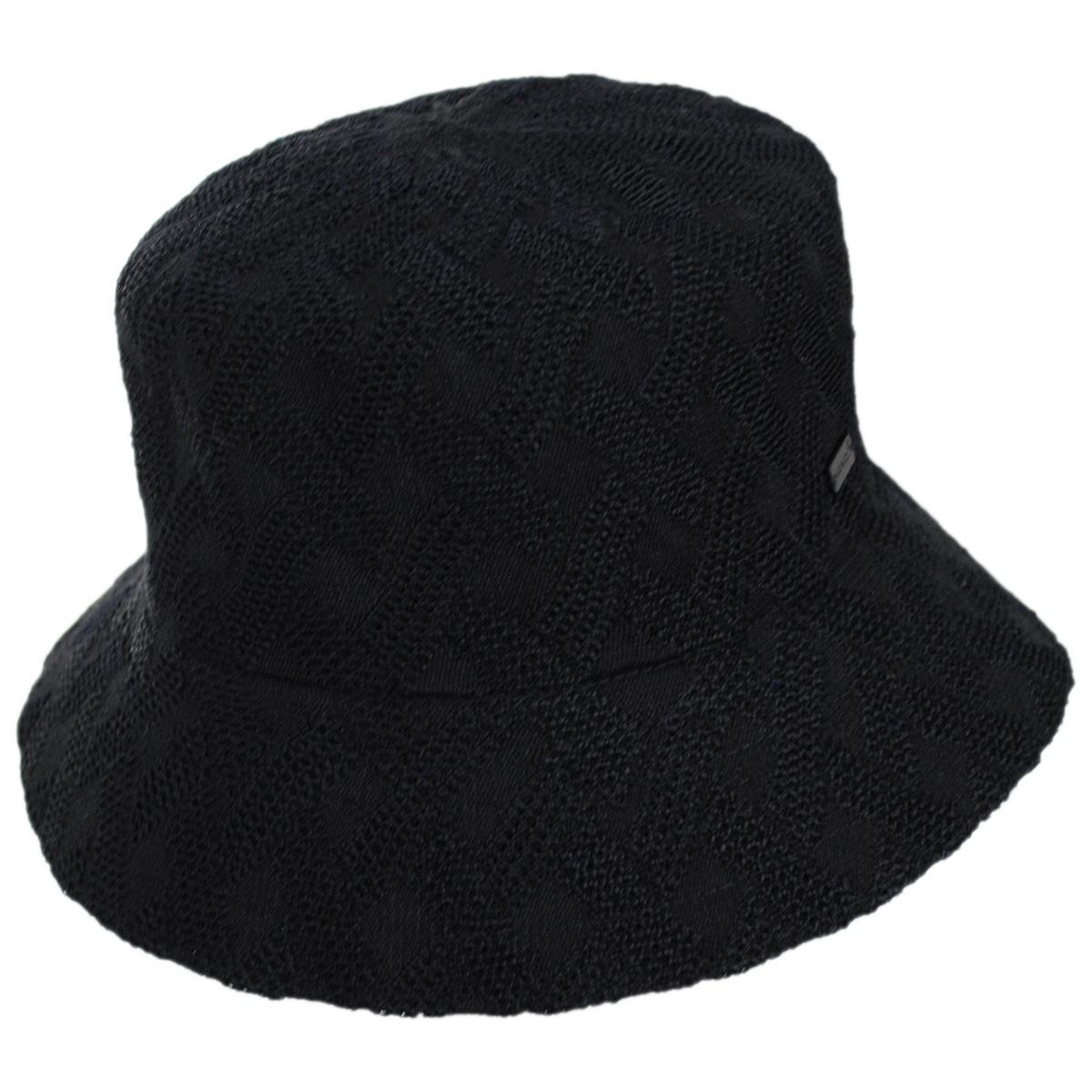 Kangol | Cross Weave Bucket Hat | 185837 | lead | BLACK