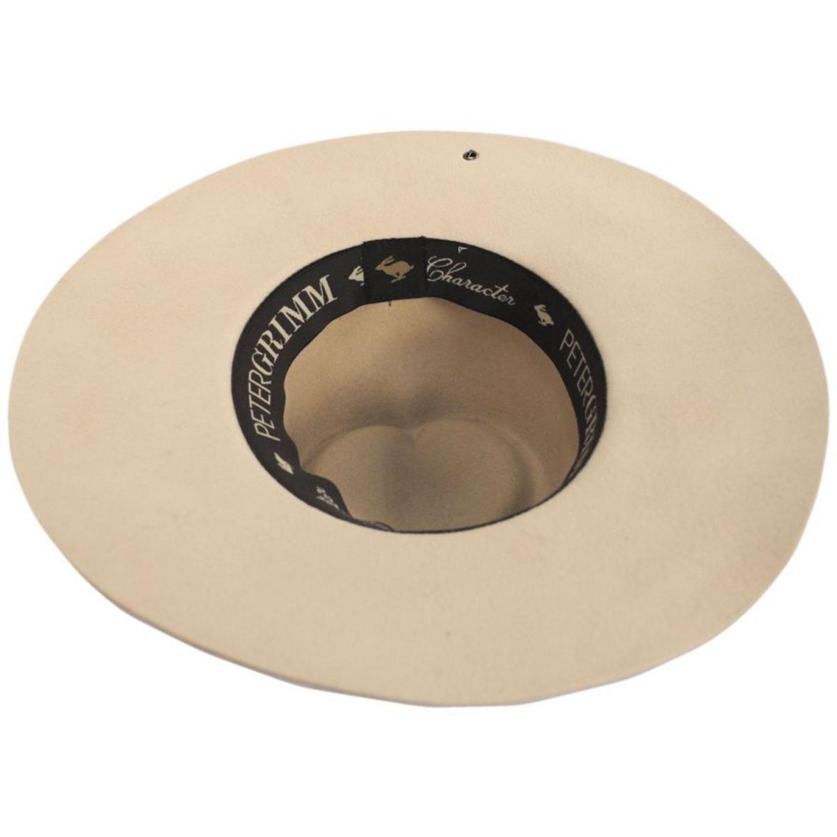 Peter Grimm | Amore Heart Wool Felt Fedora Hat - FINAL SALE | 125950 | under | CREAM