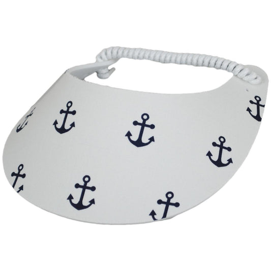 The Incredible Sunvisor | Springlace Anchors Sunvisor | 196367 | lead | WHITE