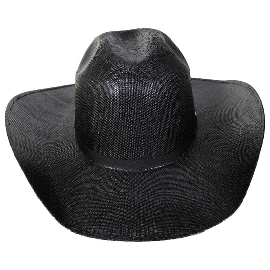 Bailey Western | Greybull Bangora Straw Western Hat | 127949 | front | BLACK