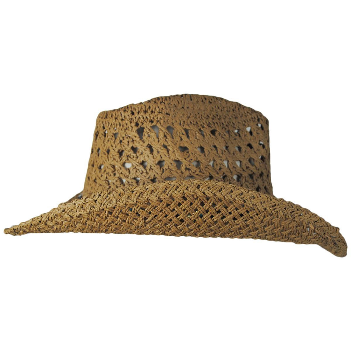 Panama Jack | Capybura Toyo Straw Western Hat | 102000 | profile | TOAST