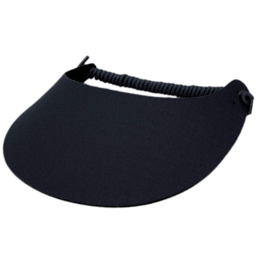 The Incredible Sunvisor | Springlace Solid Sunvisor | 196351 | lead | BLACK