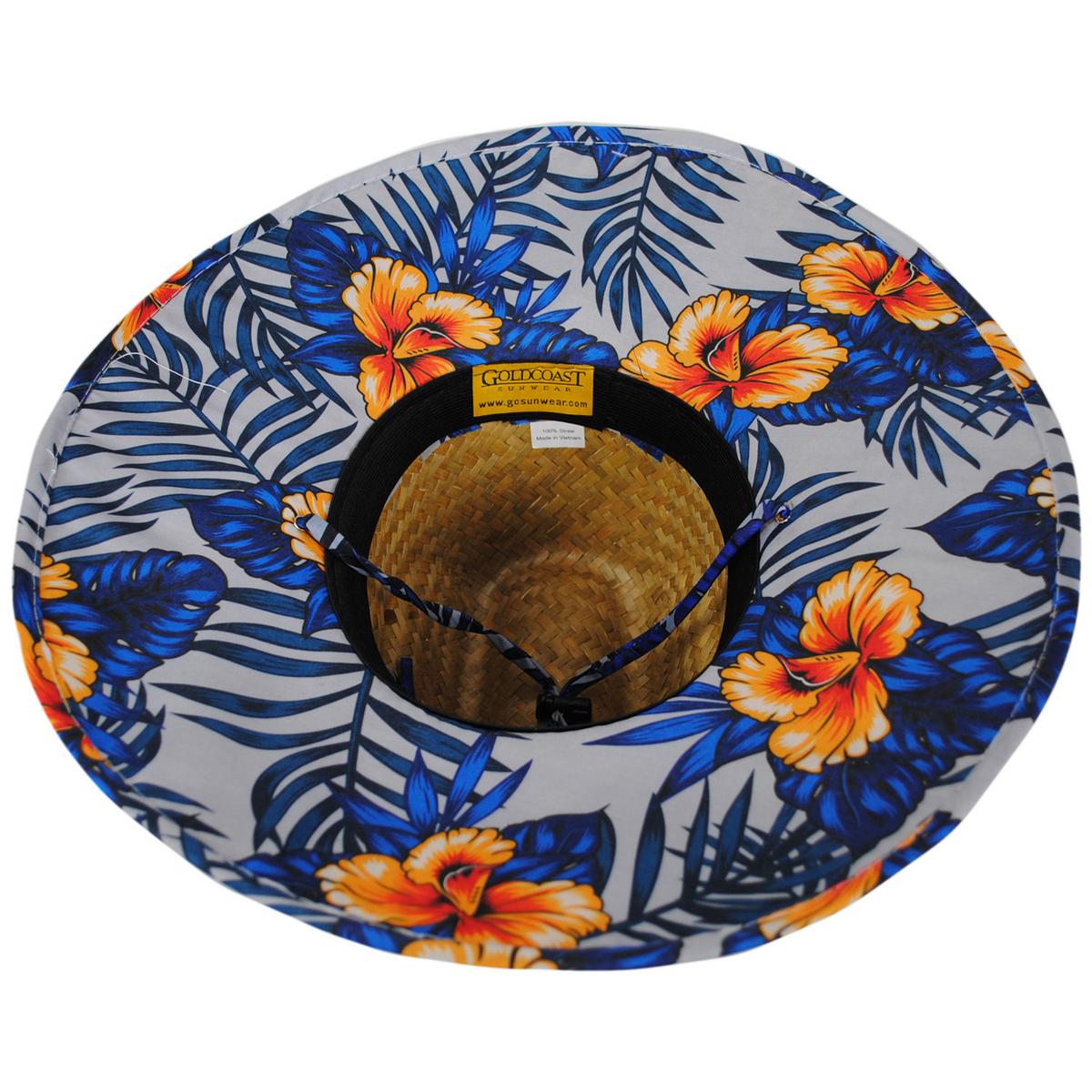 Peter Grimm | Kenny Hibiscus Straw Lifeguard Hat | 127213 | under | NATURAL