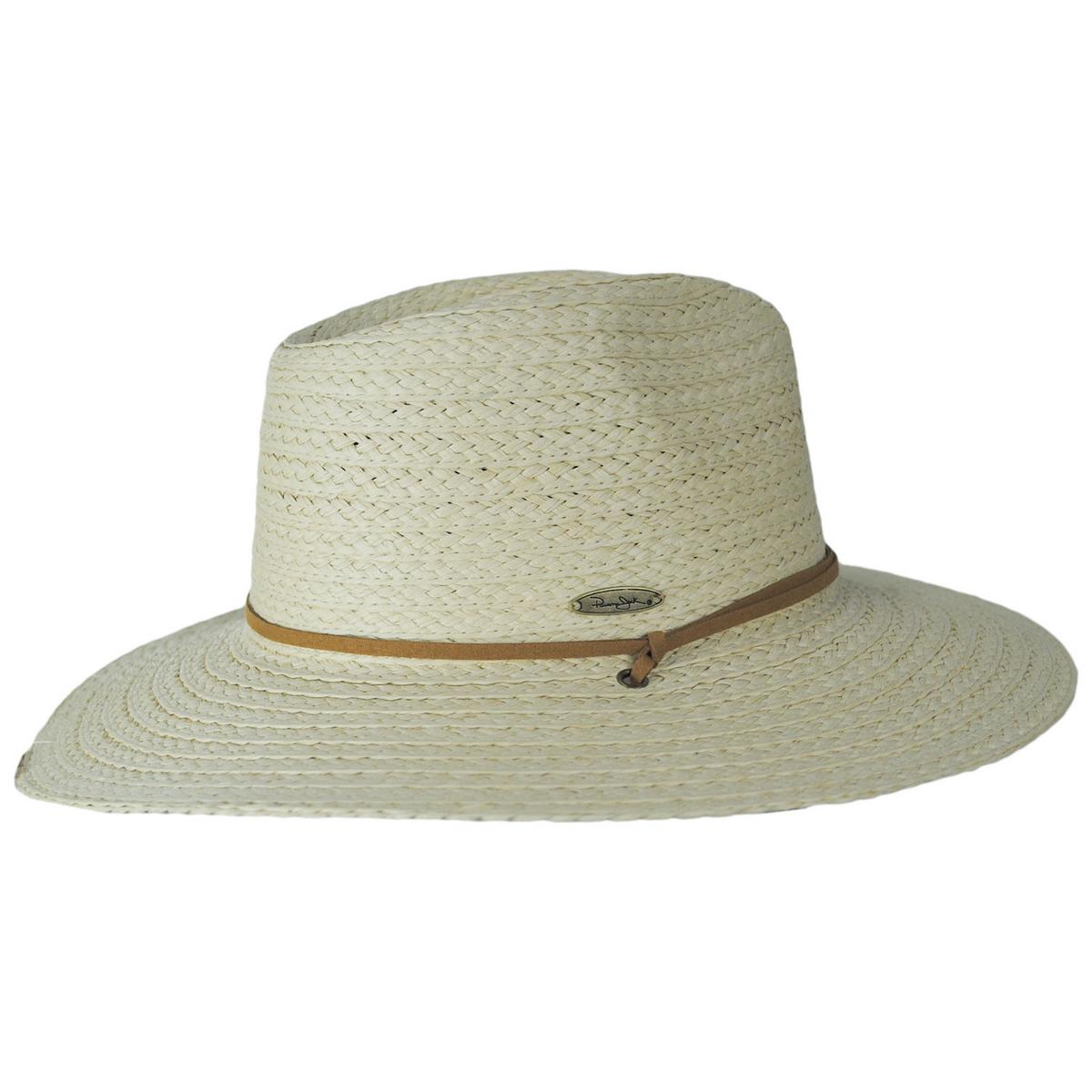 Panama Jack | Thredfin Toyo Straw Aussie Hat | 102015 | profile | NATURAL