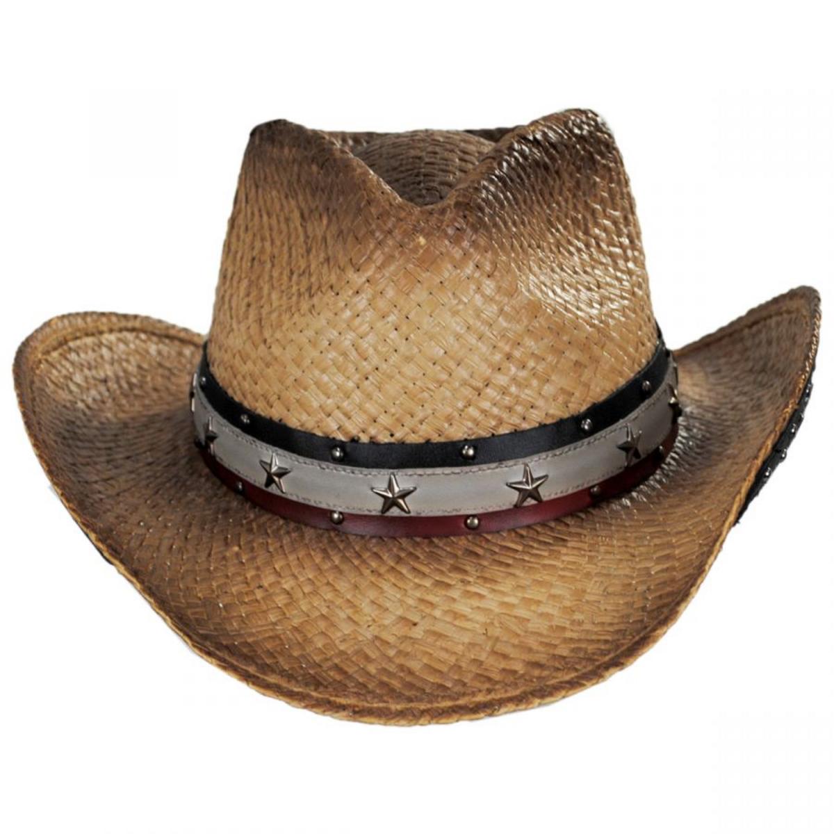 Kenny K | Star Spangled Toyo Straw Western Hat | 102223 | front | TEA