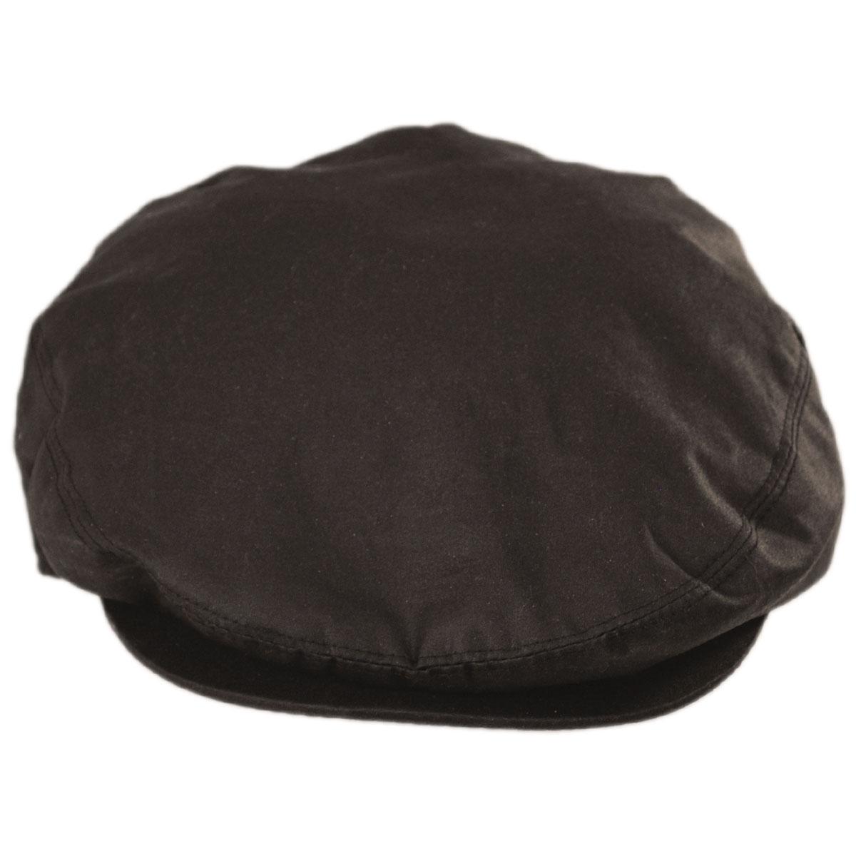 Jaxon Hats | Wholesale Waxed Cotton Ivy Cap B2B Pre-Pack | B2B167742 | front | BROWN