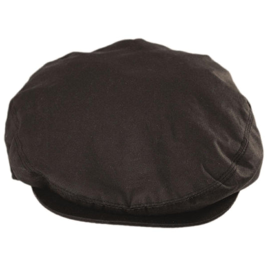 Jaxon Hats | Wholesale Waxed Cotton Ivy Cap B2B Pre-Pack | B2B167742 | front | BROWN
