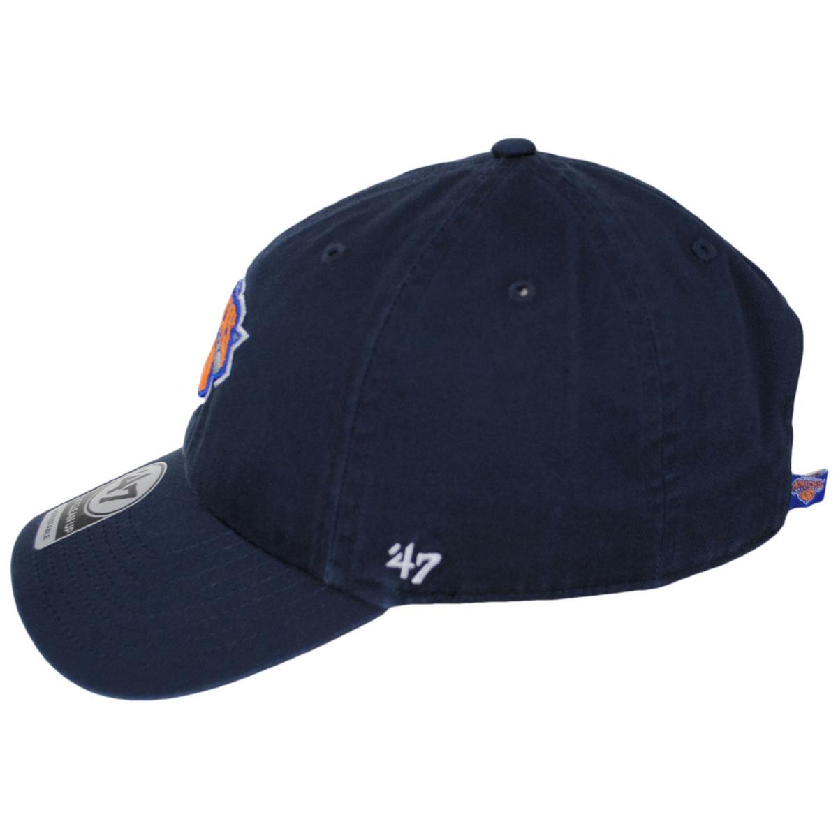47 Brand | New York Knicks NBA Clean Up Strapback Baseball Cap Dad Hat | 203991 | profile | NAVY