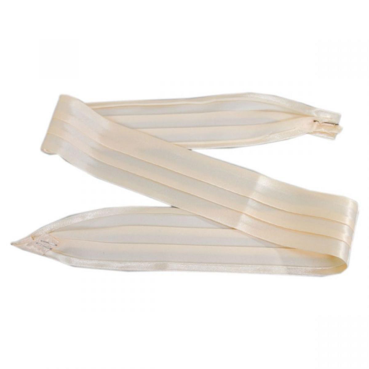 Capas Headwear | 3-Pleat Satin Puggaree Hat Band | 602013 | lead | CREAM