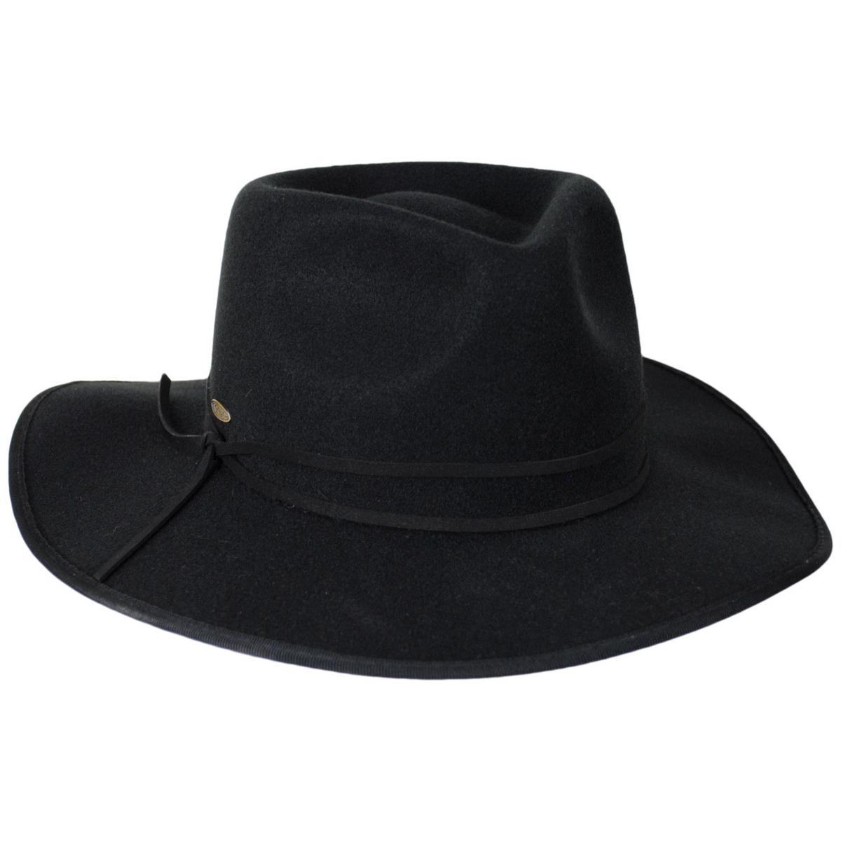 Scala | Thalia ProvatoKnit Rancher Fedora Hat | 123491 | lead | BLACK
